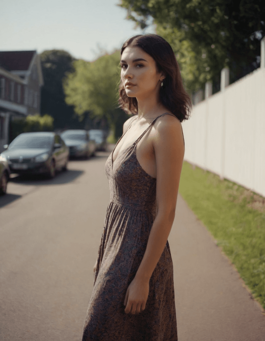 Fashion model with a handbag